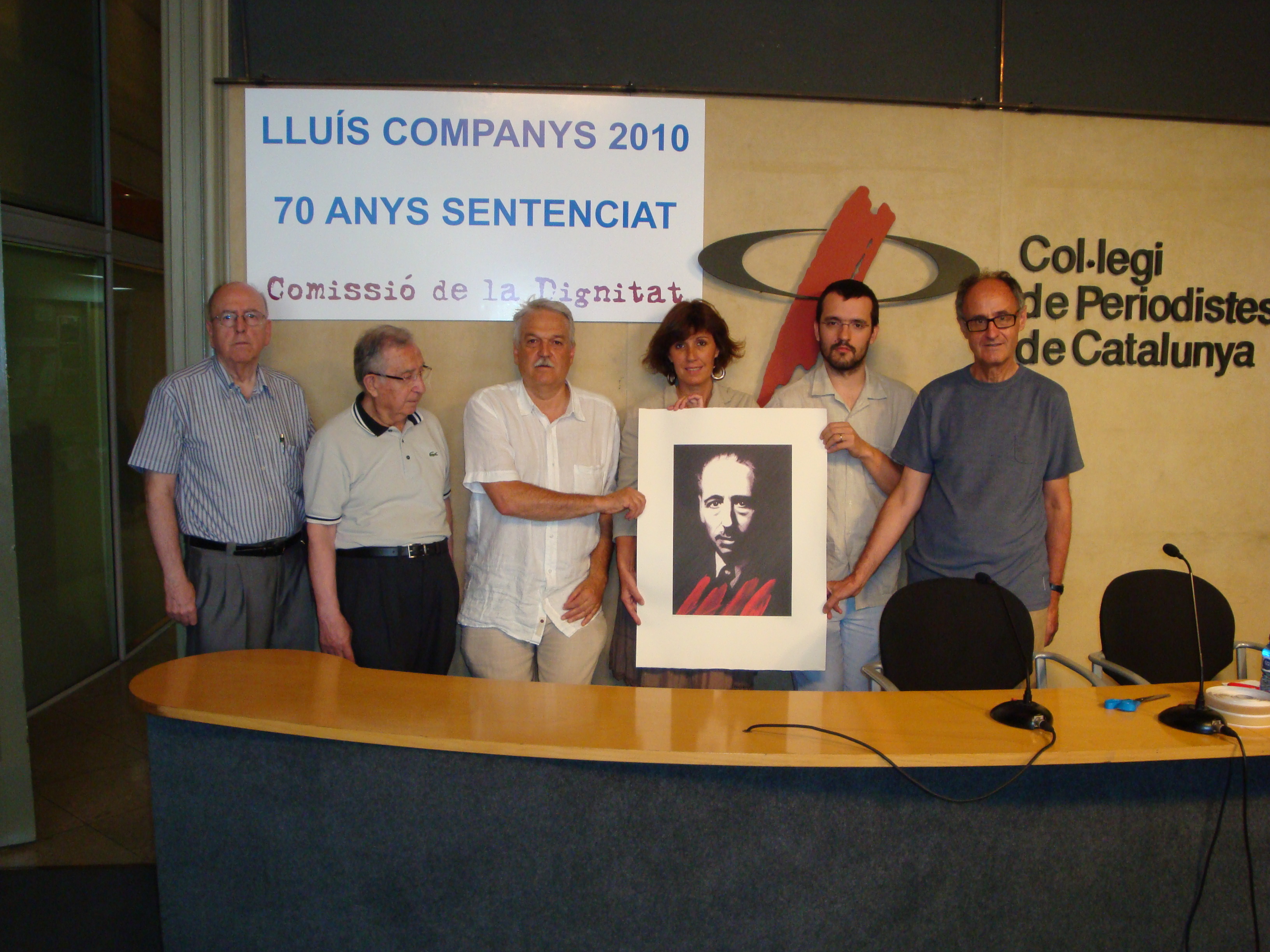 1940-2010 Lluís Companys 70 anys Sentenciat. Nota de premsa dels actes.