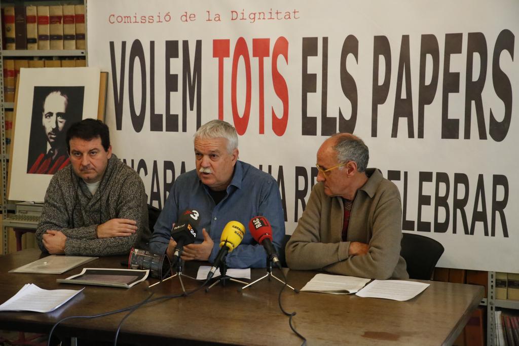 Manifest sobre l'estat del retorn dels papers de Catalunya en els 76 anys de la requisa.