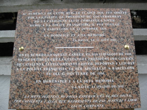 Placa commemorativa